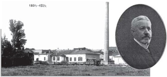 Portrét Kolomana Münnicha a jeho elektráreň