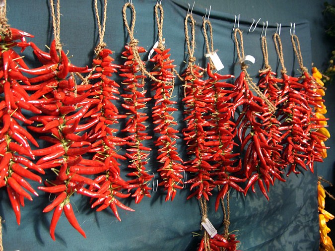 sušené chilli papričky