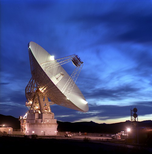 Jeden zo španielskych teleskopv, pracujúcich v infraštruktúre DSN
