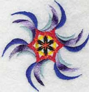 Mandala na štíte indiánskeho bojovníka