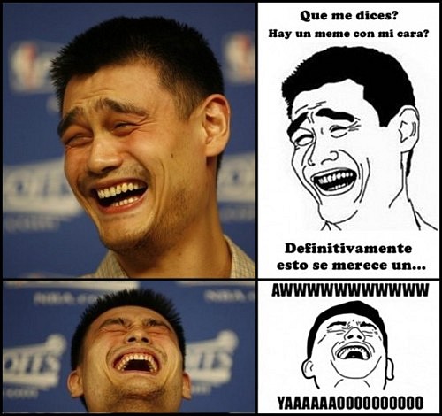 Aj tvár čínskej basketbalovej hviezdy Yao Minga poslúžila, ako základ pre postavičku meme 