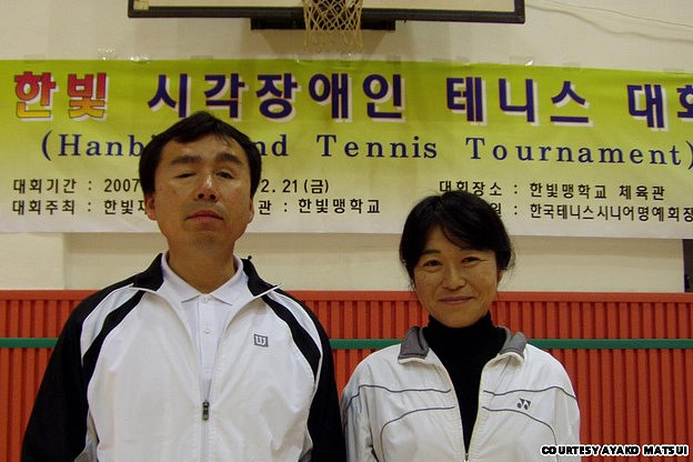 Myoshi Takei a Ayako Matsui na turnaji v Kórei v roku 2007